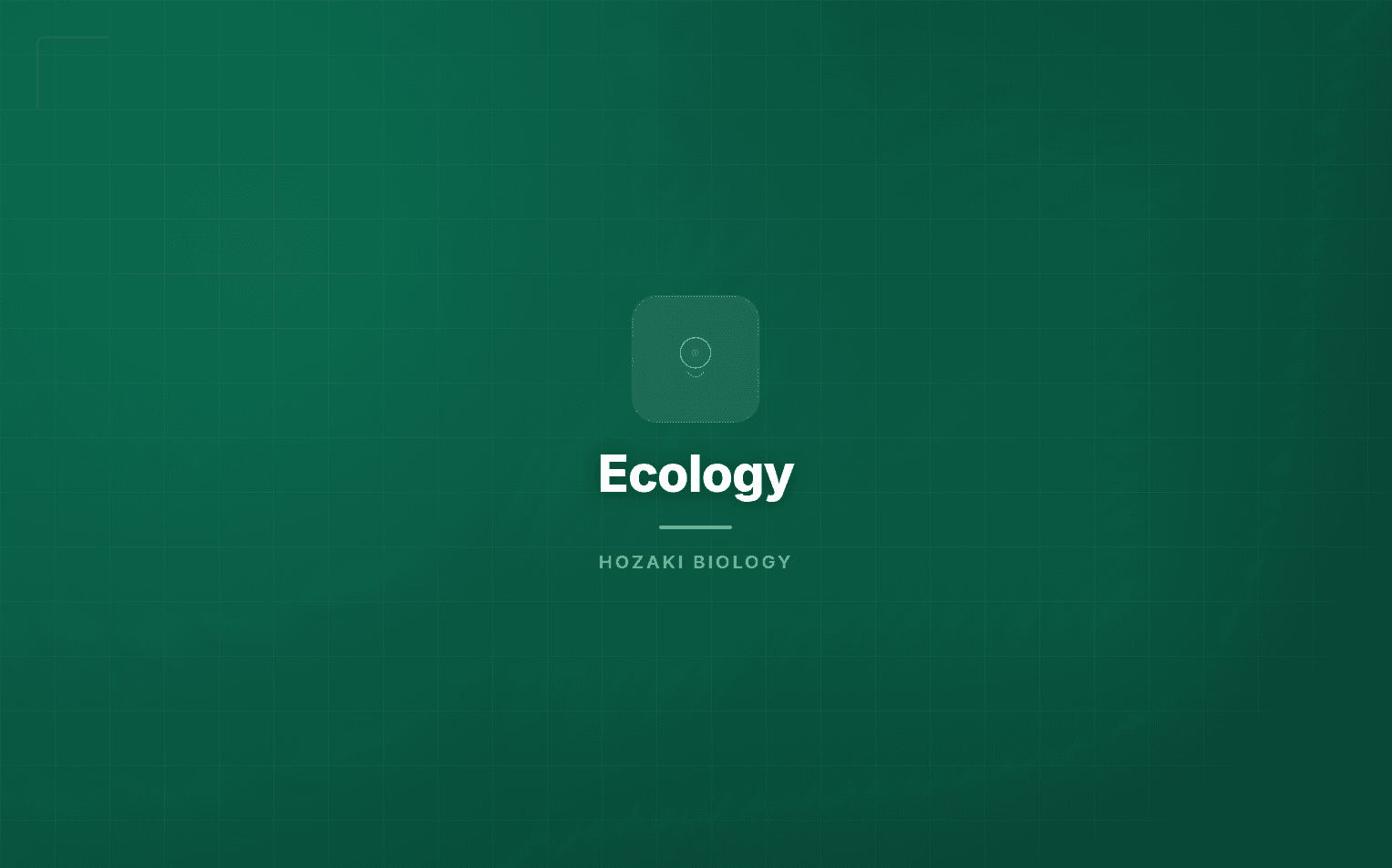 Ecology