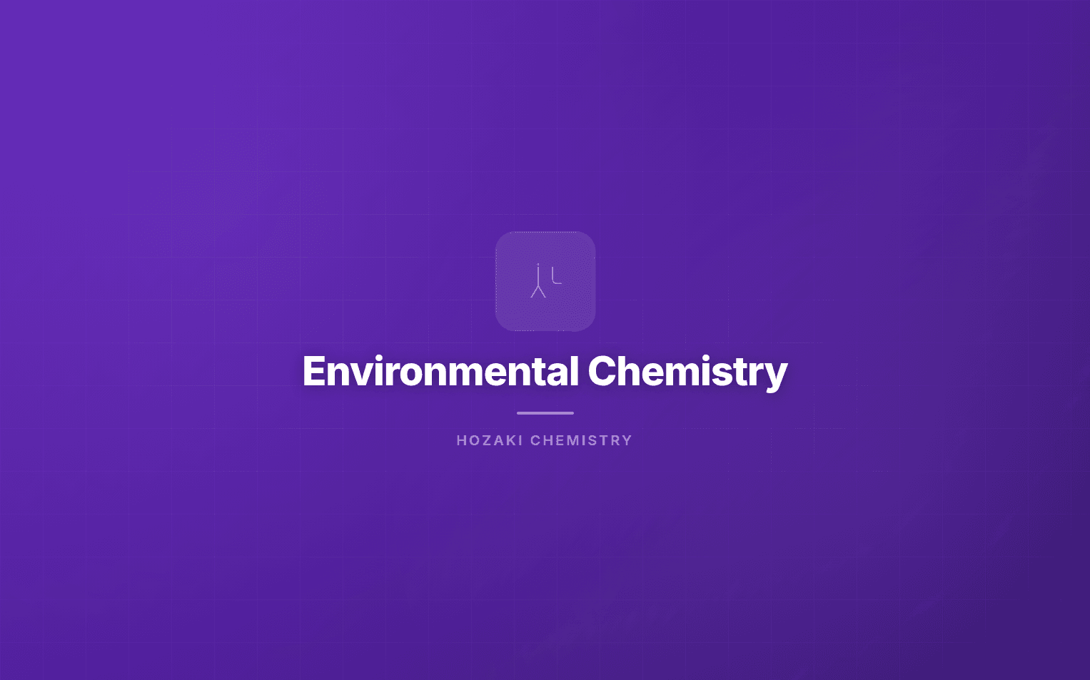 Environmental Chemistry