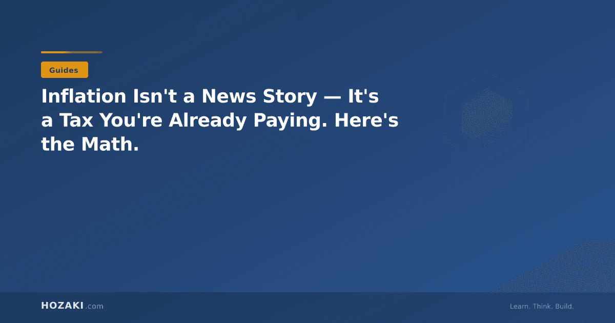 Inflation Isn't a News Story — It's a Tax You're Already Paying. Here's the Math.