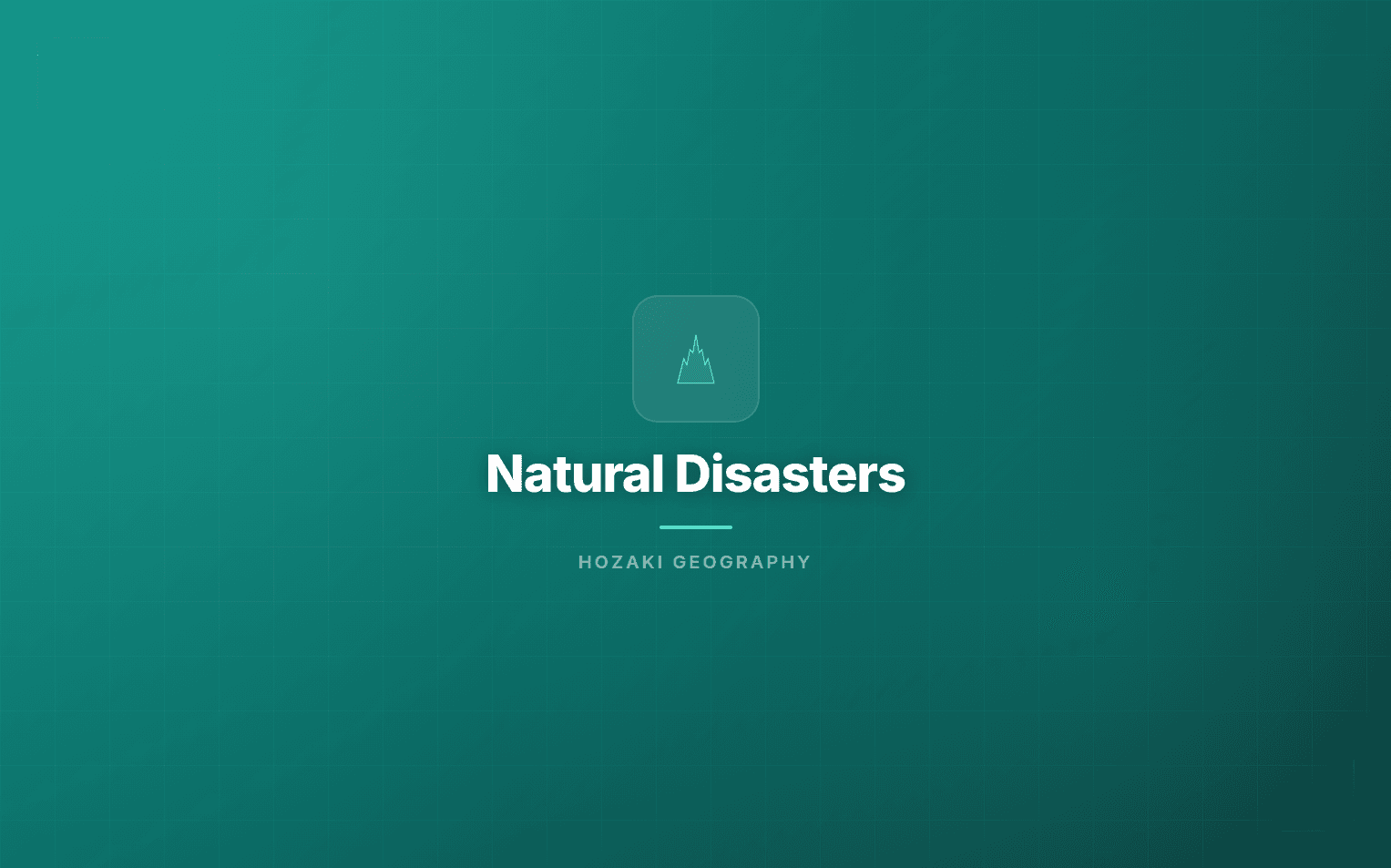 Natural Disasters