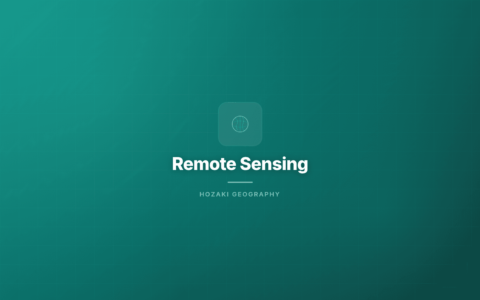 Remote Sensing