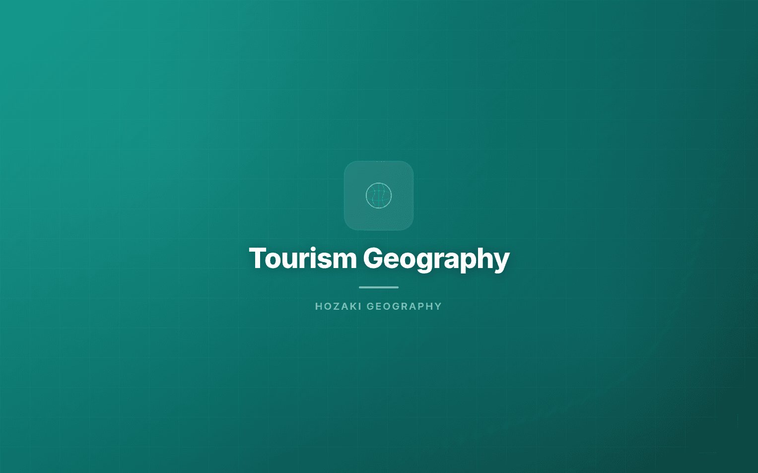 Tourism Geography