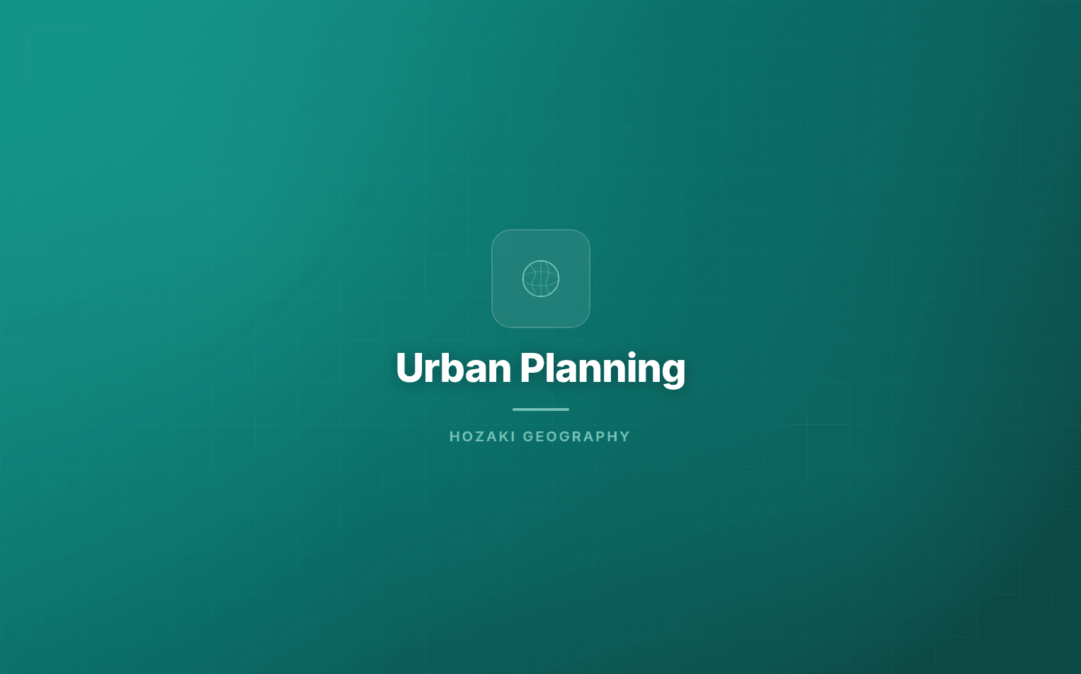 Urban Planning