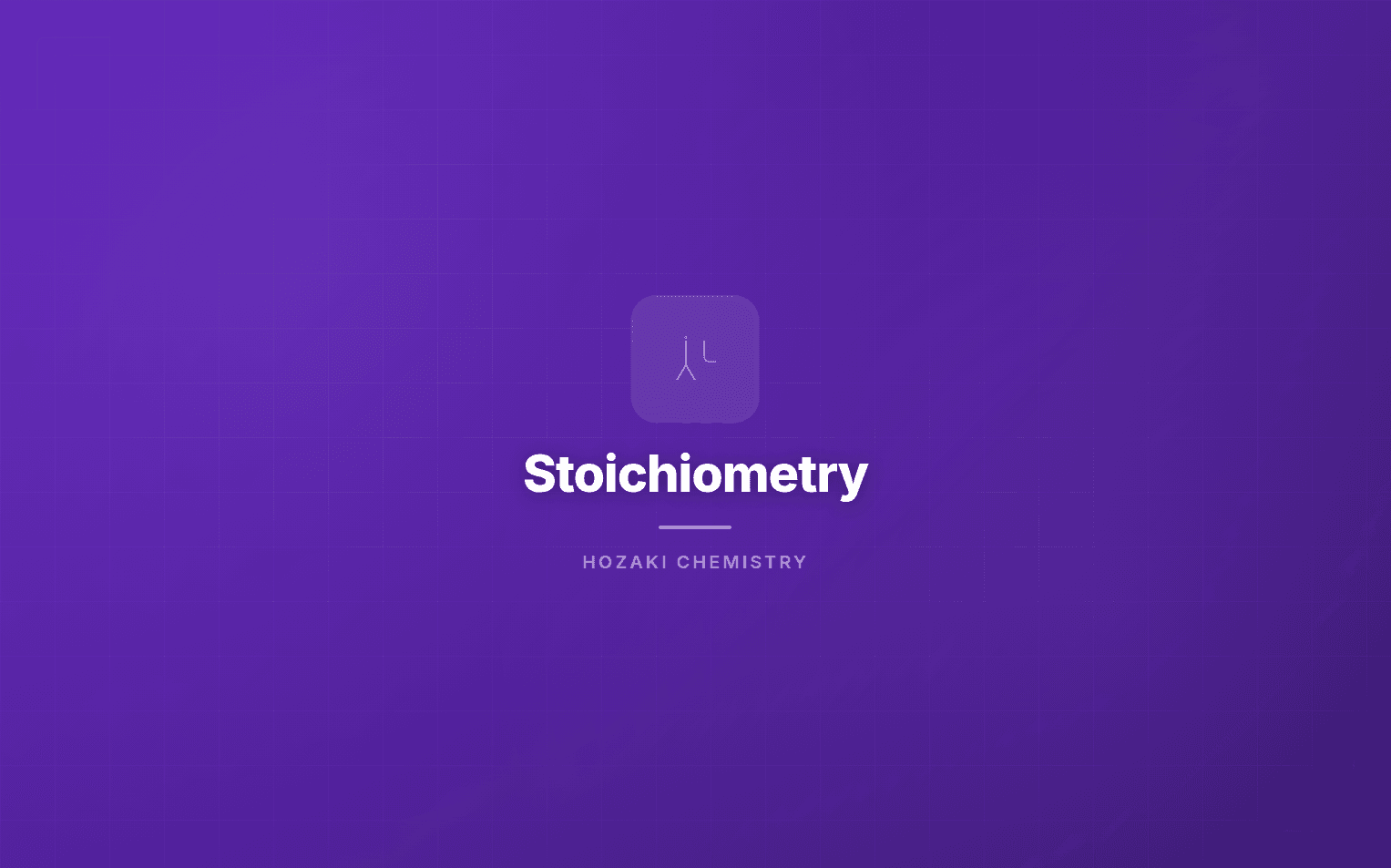 Stoichiometry